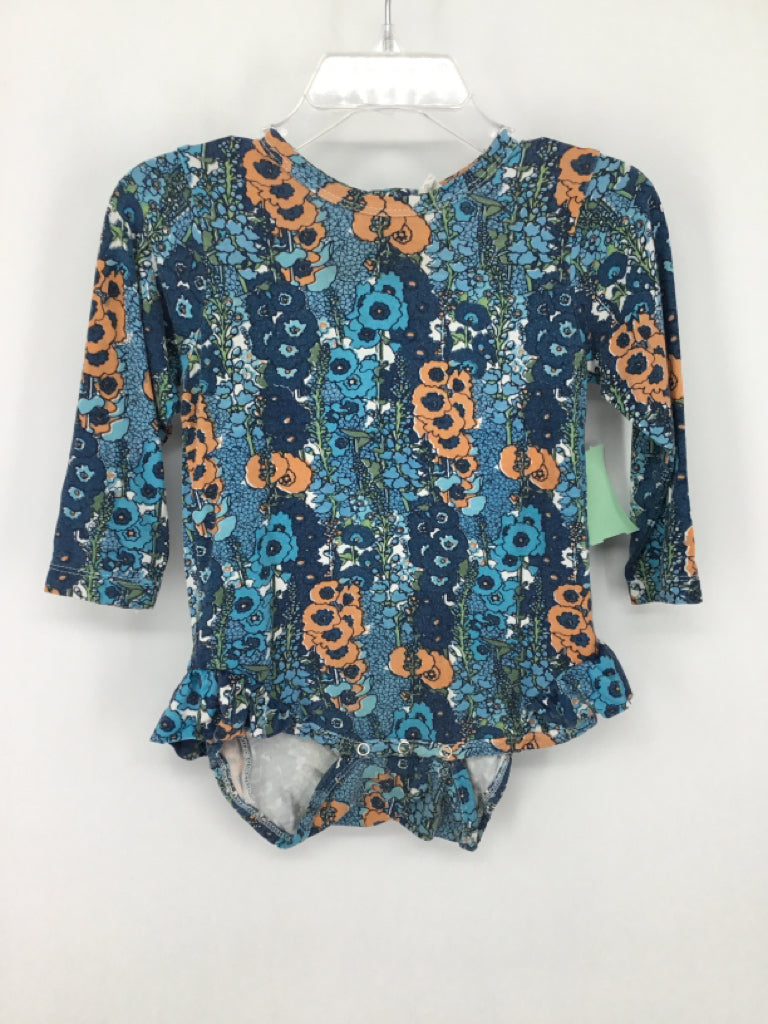 Kate Quinn Organics Child Size 18-24 Months Blue Outfit - girls