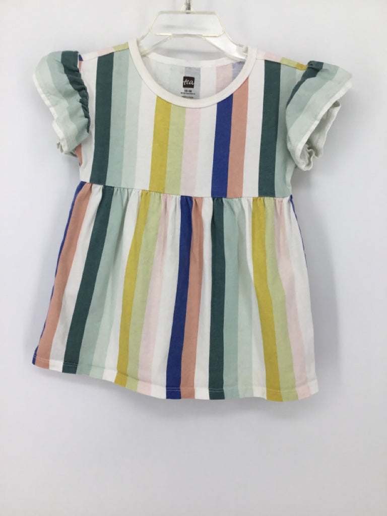 Tea Child Size 12-18 Months Multi-Color Dress - girls