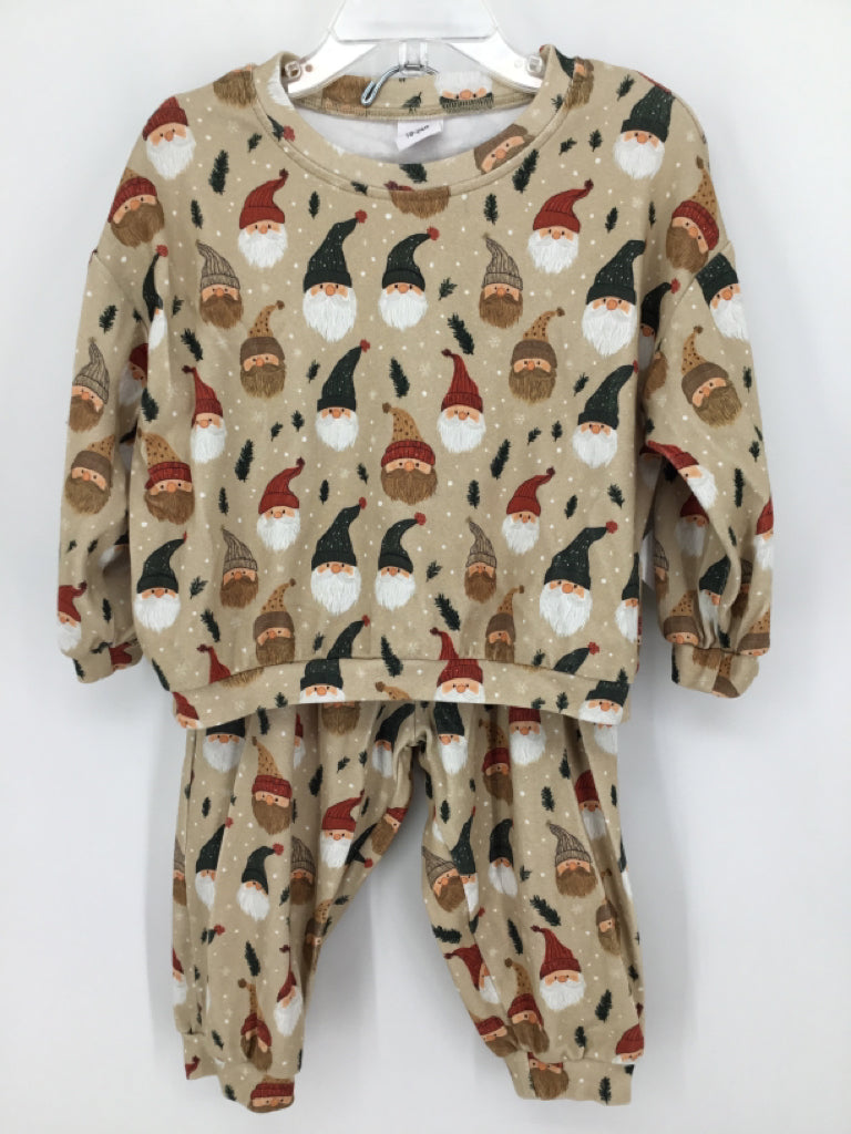 Little One Shop Child Size 18-24 Months Tan Christmas Outfit