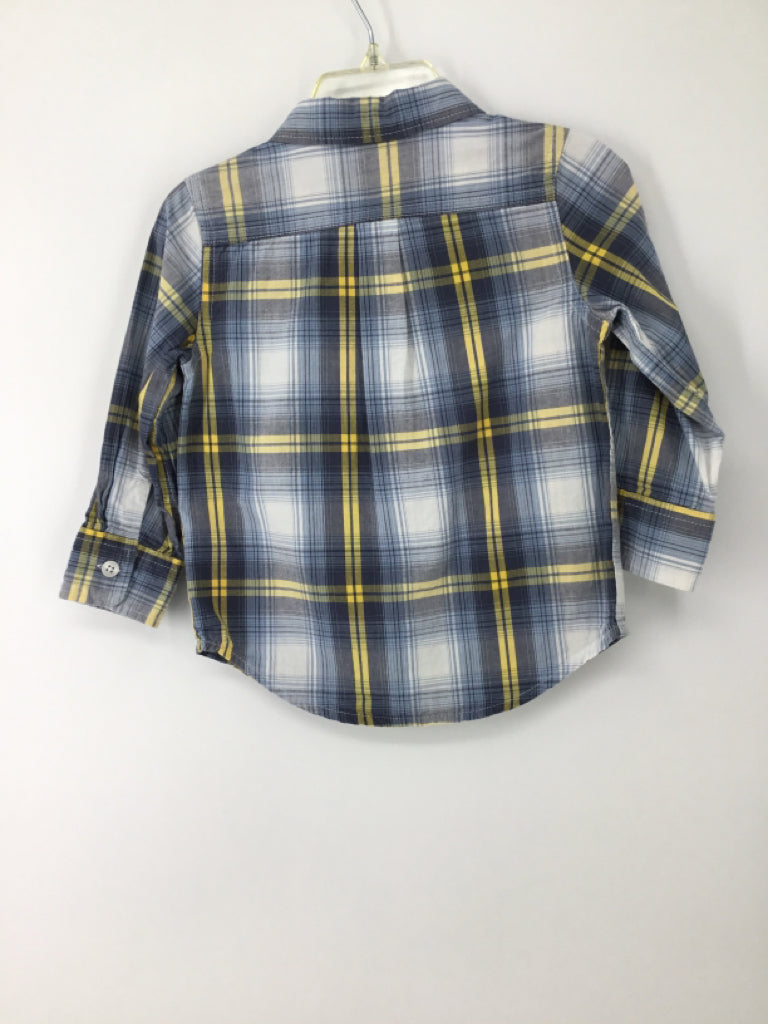 Baby Gap Child Size 18-24 Months Blue Plaid Shirt - boys