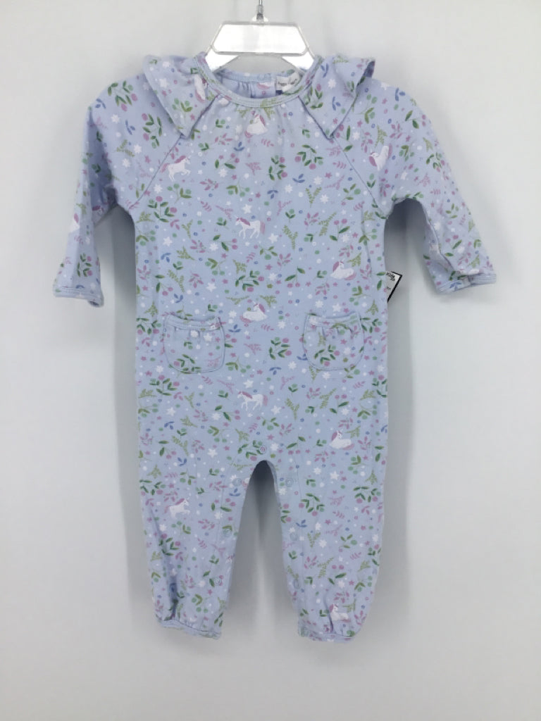 Angel Dear Child Size 6-12 Months Blue Outfit - girls