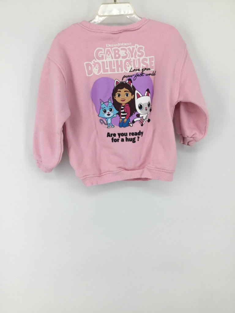 Zara + Gabby's Dollhouse Child Size 2 Pink Sweatshirt - girls