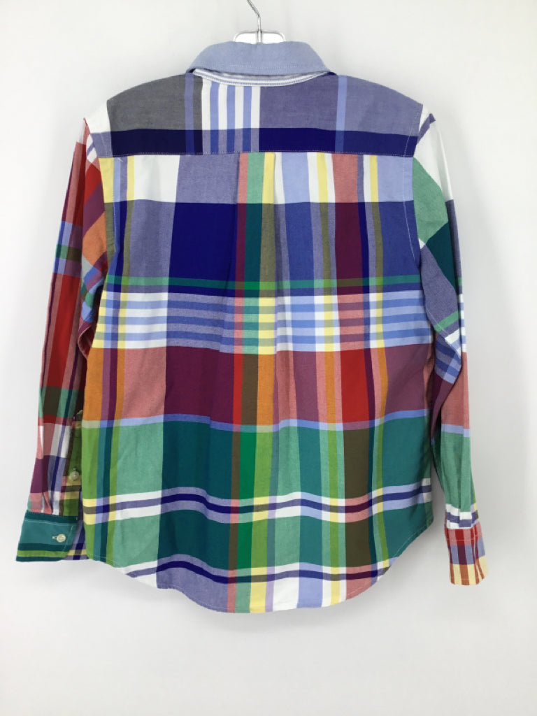 Ralph Lauren Child Size 8 Multi-Color Plaid Shirt - boys