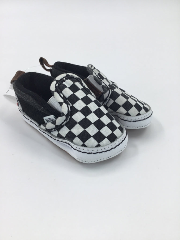 Vans Child Size 2 Toddler Black Baby/Walker Shoes