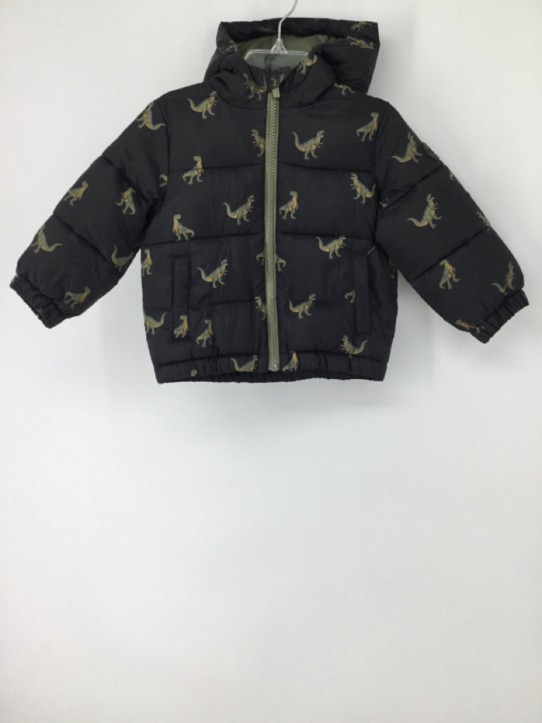 Miles the Label Child Size 18 Months Black Dinosaur Outerwear - boys