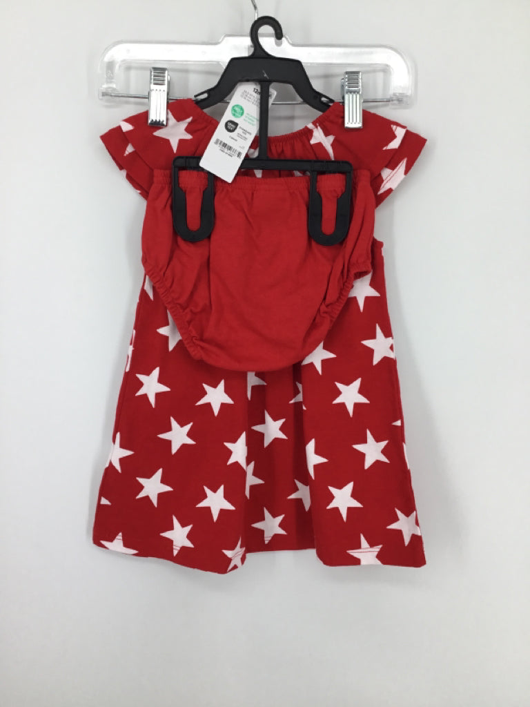 Child of Mine Child Size 12 Months Red Stars & Stripes Dress