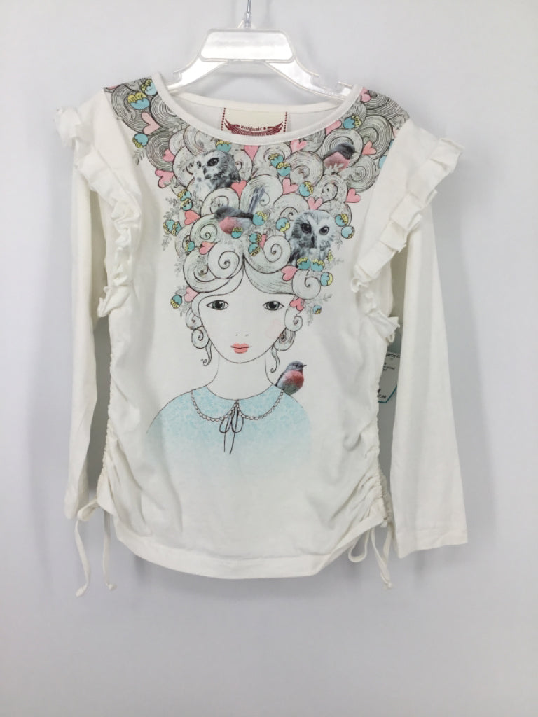 Paper Wings Child Size 6 White Shirt - girls