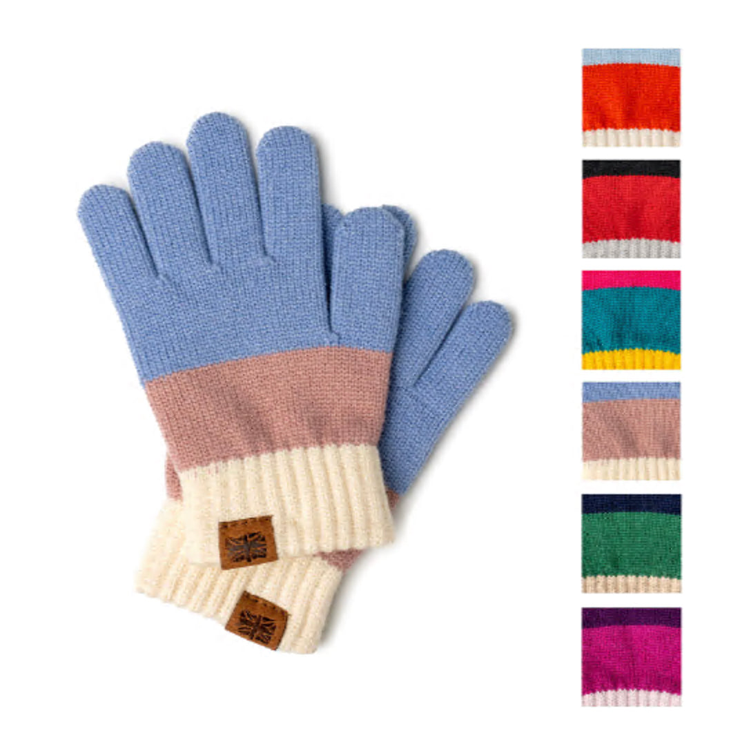 Britt's Knits Child Size 3+ Purple Wonderland Collection Kids Gloves