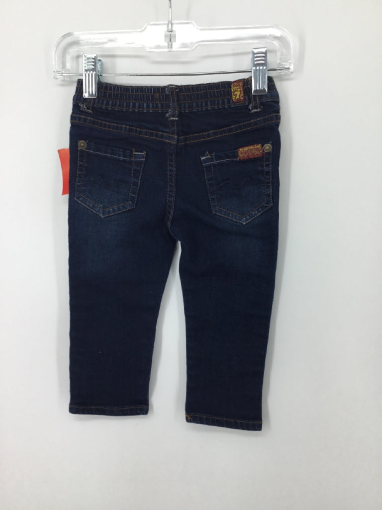 7 for all Mankind Child Size 12 Months Blue Solid Jeans - boys