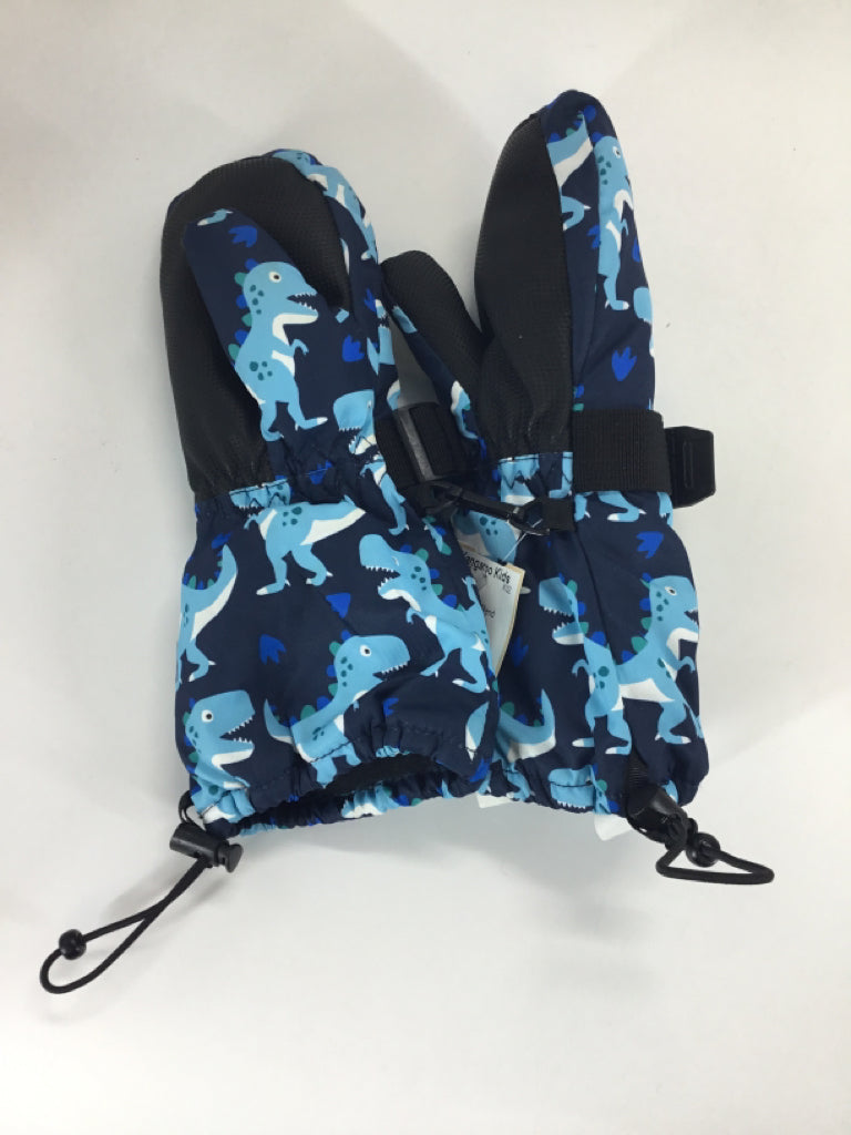brandless Child Size 2 Blue Print Hats - boys