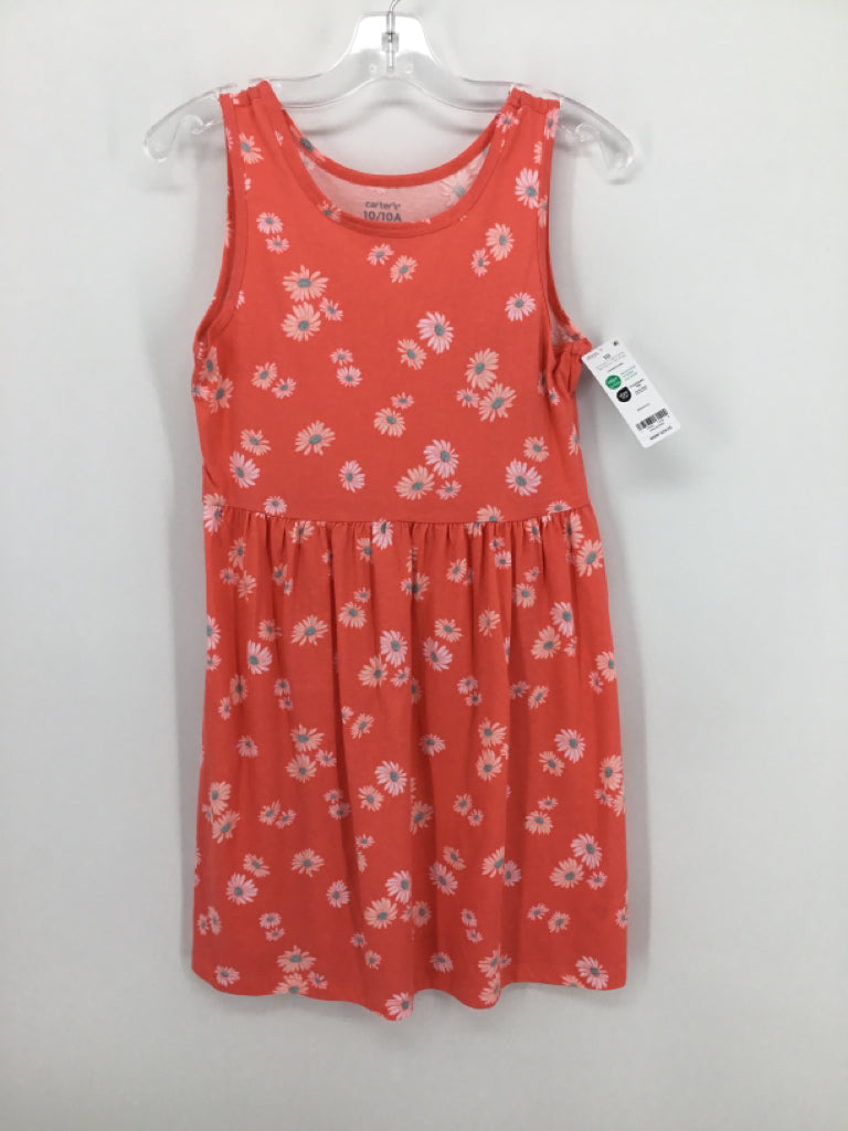 Carter's Child Size 10 Peach Dress - girls