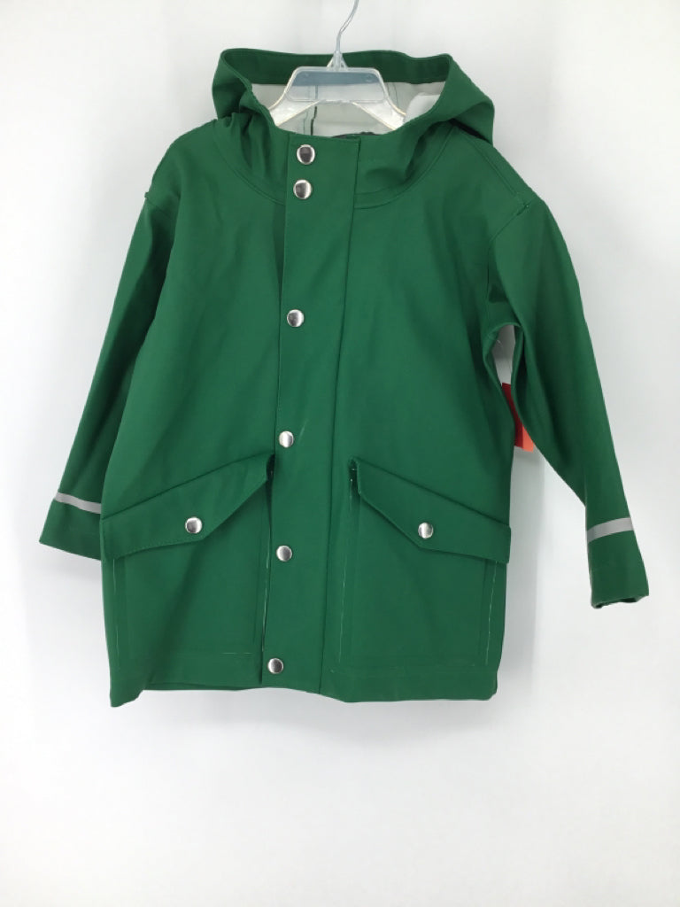 Hanna Andersson Child Size 4 Green Solid Raincoat - boys