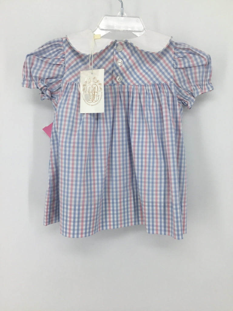 The Beaufort Bonnet Co Child Size 6-12 Months Blue Dress - girls