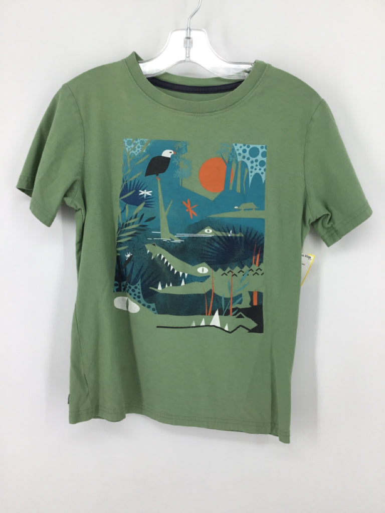 Tea Child Size 12 Green screen printed T-shirt - boys