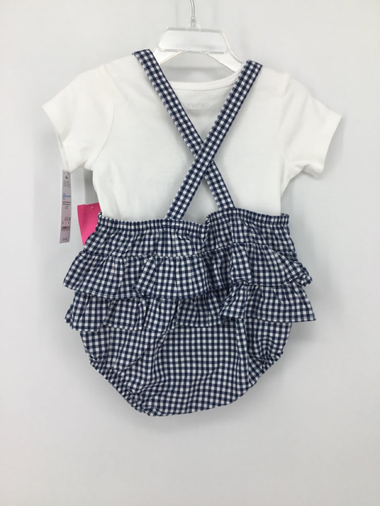 Just One You Made by Carters Child Size 18 Months Navy Outfit - girls