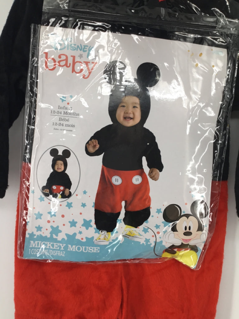 Disney Child Size 12-24 Months Red Mickey Mouse Halloween Costume