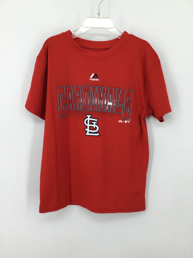 Majestic Child Size 7 Red Cardinals T-shirt - boys