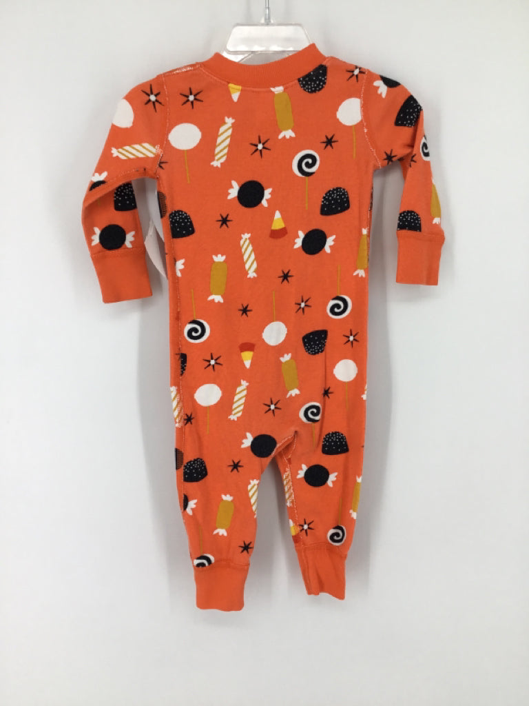 Hanna Andersson Child Size 6-12 Months Orange Halloween Pajamas