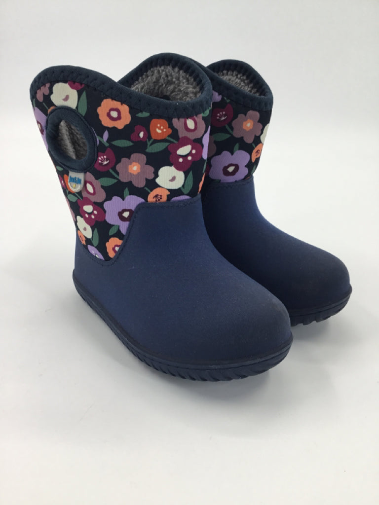 Jan & Jul Child Size 10 Navy Rain/Snow Boots