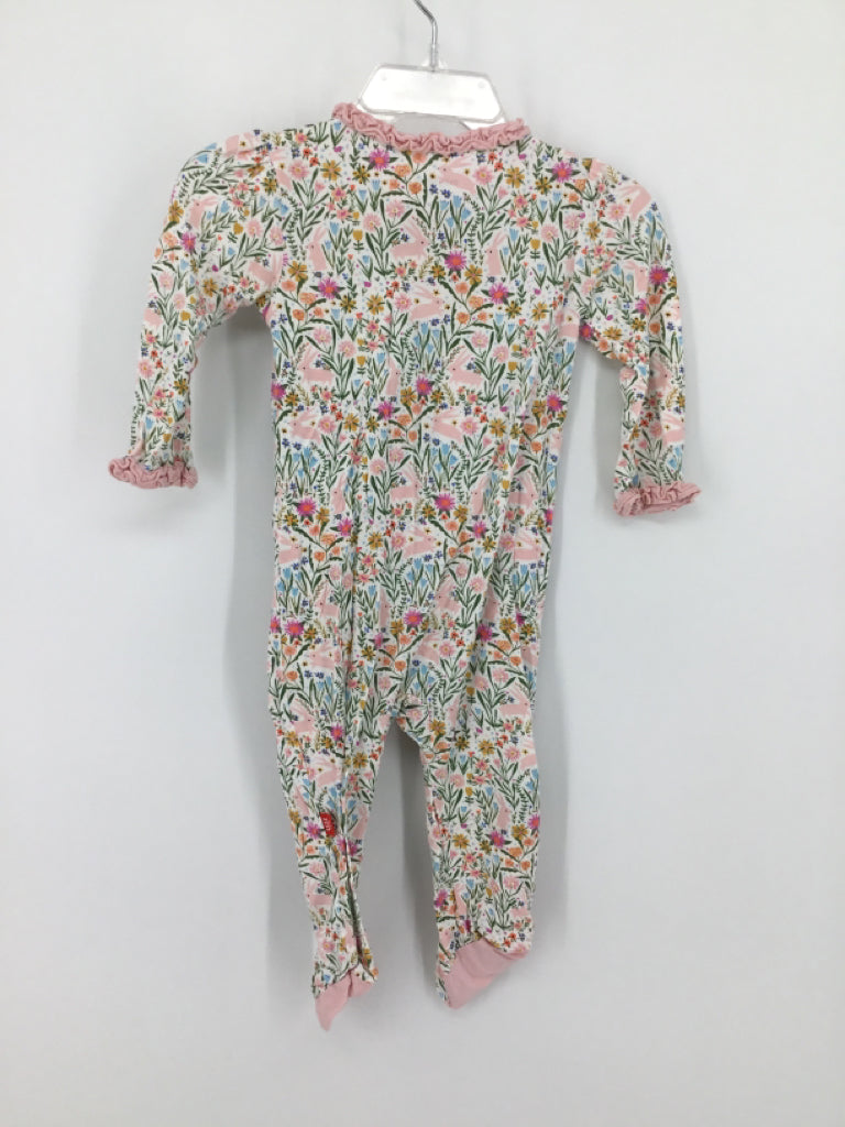 Magnetic Me Child Size 3-6 Months Pink Sleepers