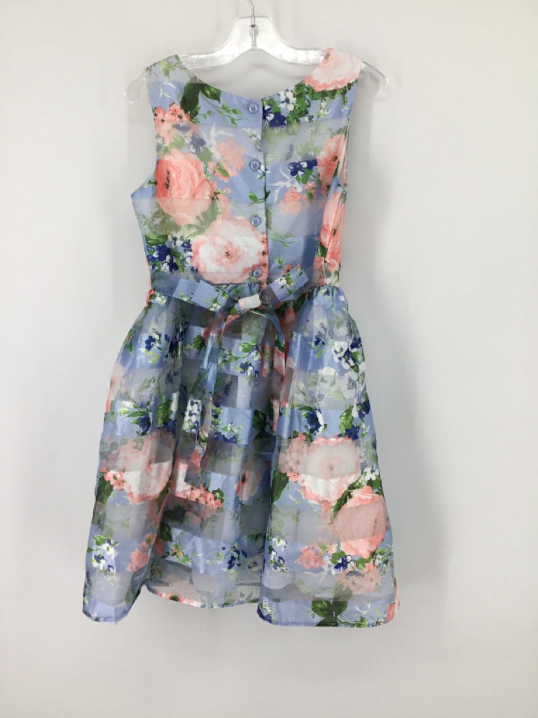 Jona Michelle Child Size 10 Blue Dress - girls