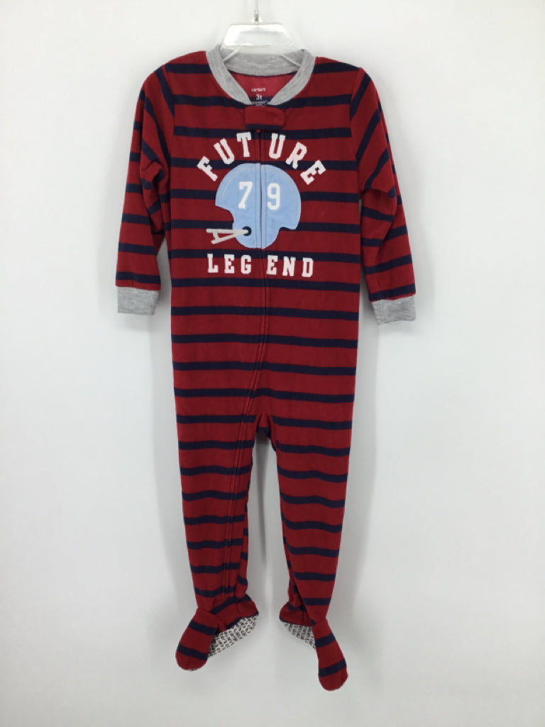 Carter's Child Size 3 Red Sleepers