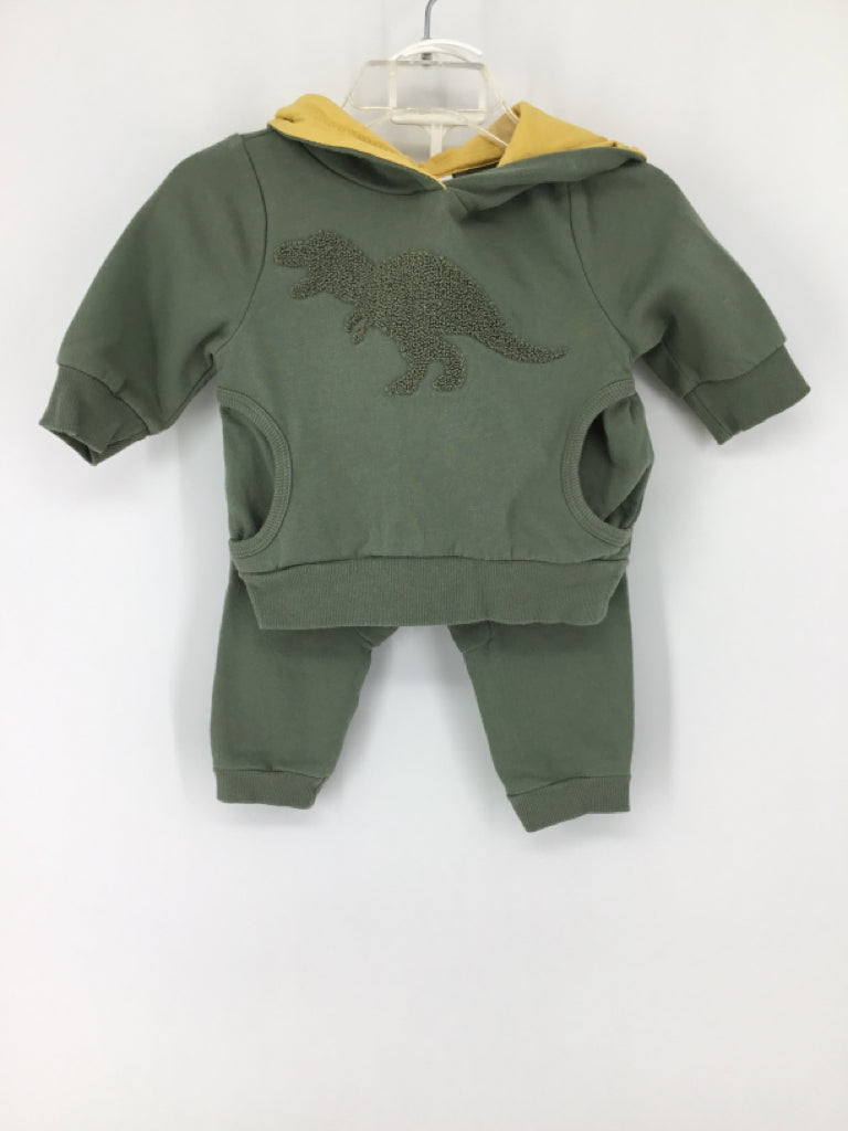 Tommy Bahama Child Size 3-6 Months Green Dinosaur Outfit - boys