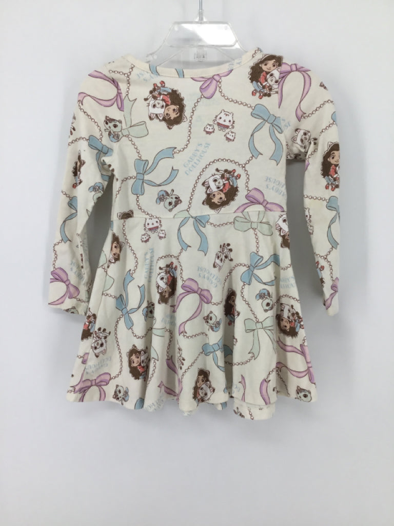 Dreamworks Gabby's Dollhouse Child Size 2 White Dress - girls