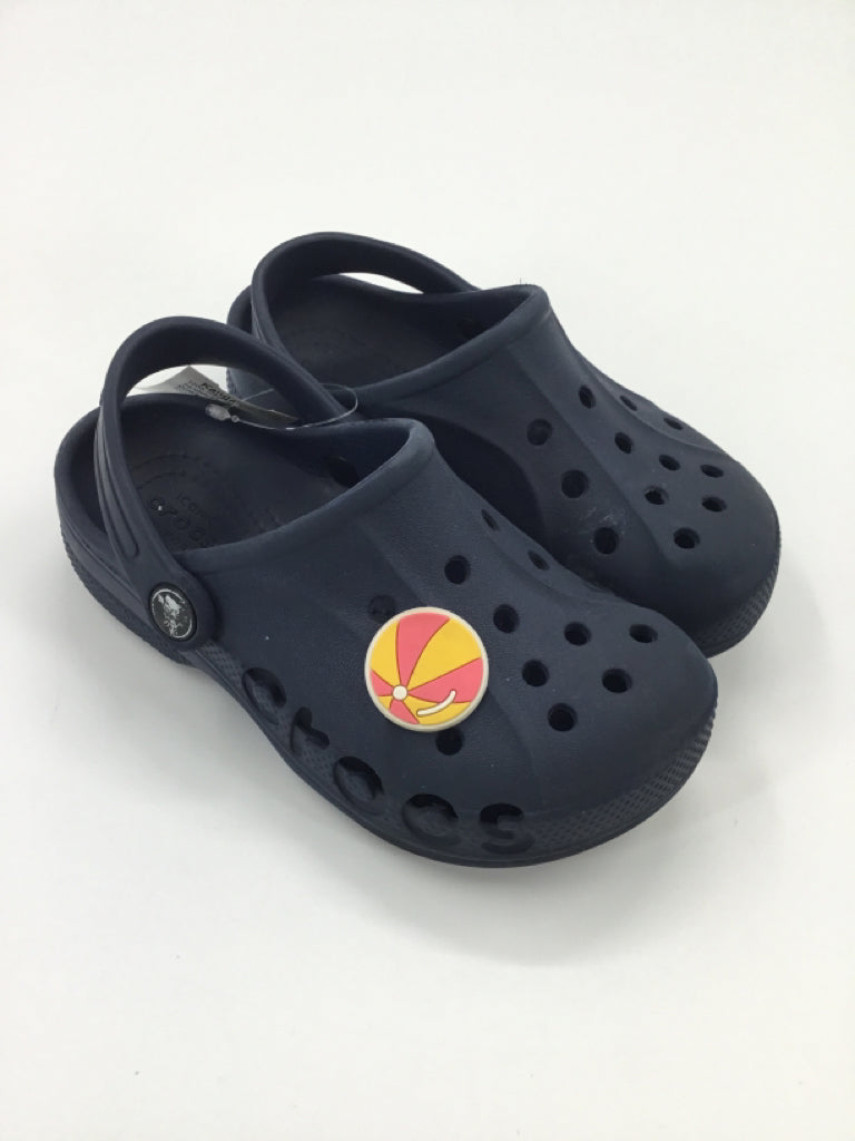 Crocs Child Size 12 Navy Sandals/Flip Flops