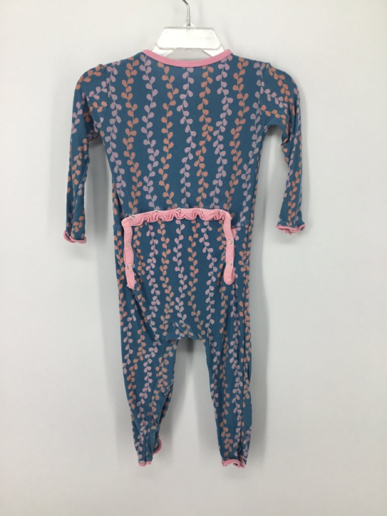 Kickee Pants Child Size 12-18 Months Blue Pajamas - girls