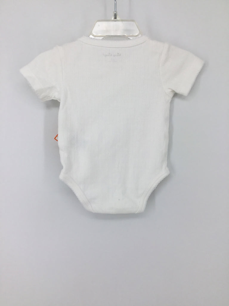 Kissy Kissy Child Size 3-6 Months White Onesie