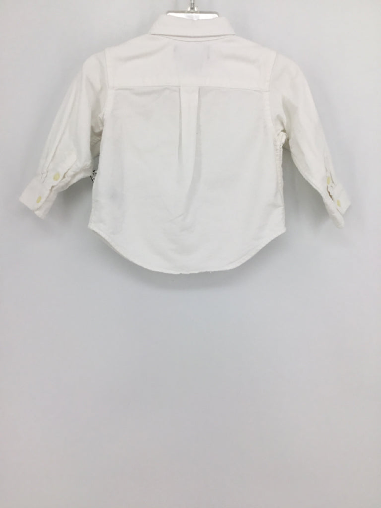 Ralph Lauren Child Size 9 Months White Solid Shirt - boys