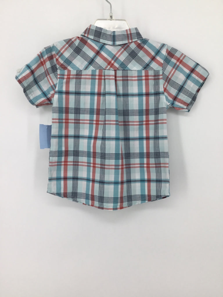 Ben Sherman Child Size 24 Months Blue Plaid Shirt - boys