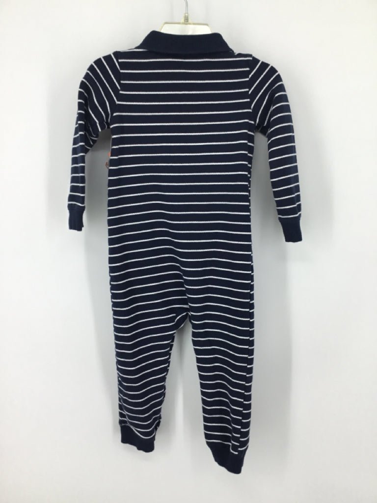Carter's Child Size 24 Months Blue Stripe Outfit - boys