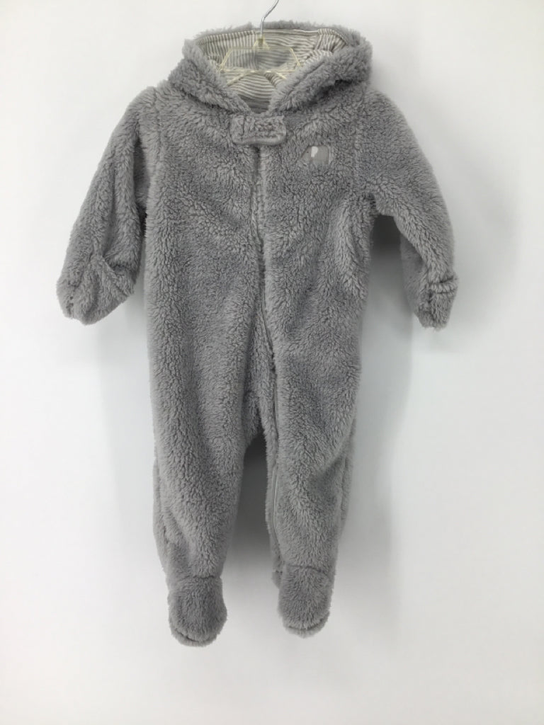 Just One You Made by Carters Child Size 9 Months Gray Solid Outerwear - boys