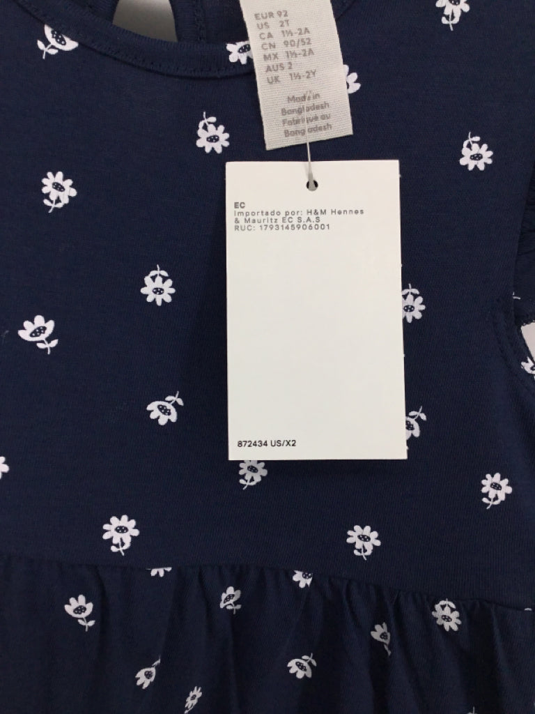 H & M Child Size 2 Navy Dress - girls