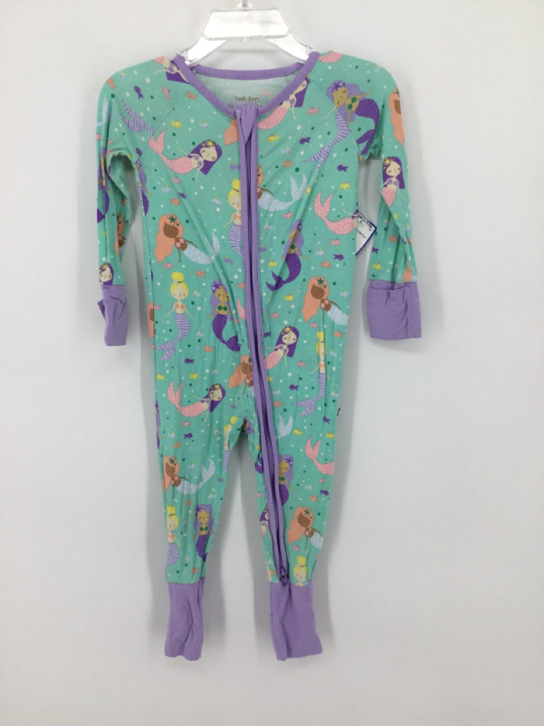 Little Sleepies Child Size 6-12 Months Purple Pajamas - girls