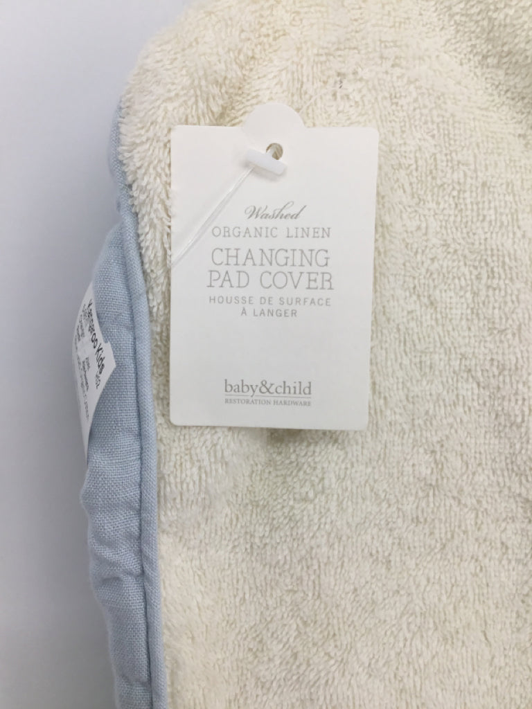 Restoration Hardware Blue Solid Changing Pad Cover