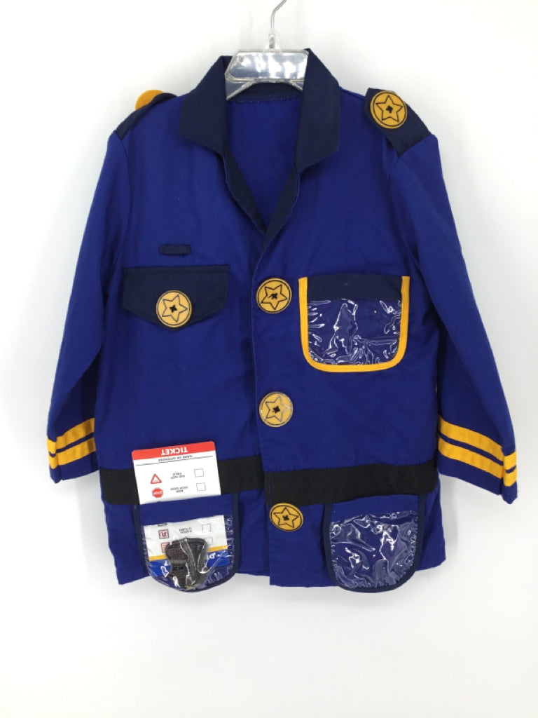 Melissa & Doug Child Size 3 Blue Police Officer Halloween Costume