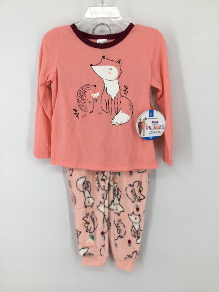 Member's Mark Child Size 2 Pink Pajamas - girls