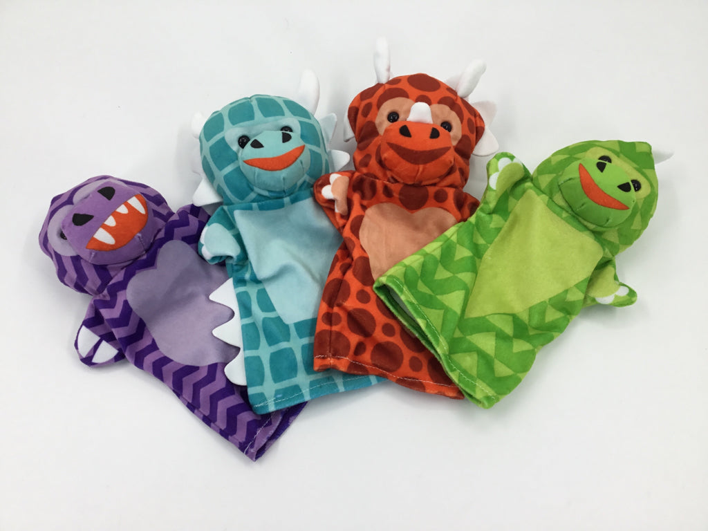 Melissa & Doug Soft Dinosaur Hand Puppets - Set of 4