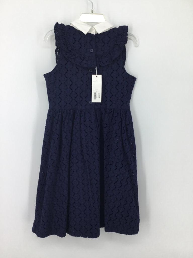 Janie and Jack Child Size 6 Navy Dress - girls