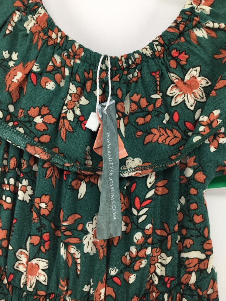 Bailey Bloosoms Child Size 3 Green Dress - girls