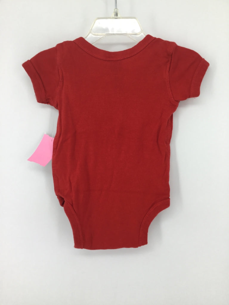 Outer Stuff Child Size 0-3 Months Red Onesie