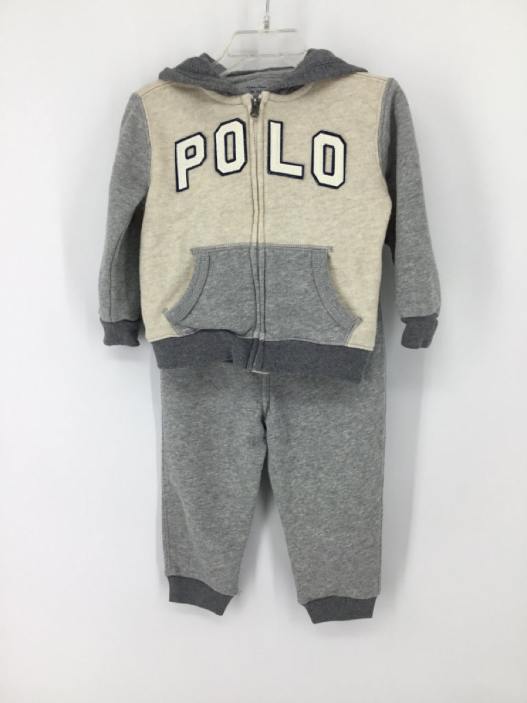 Ralph Lauren Child Size 18 Months Gray Solid Outfit - boys