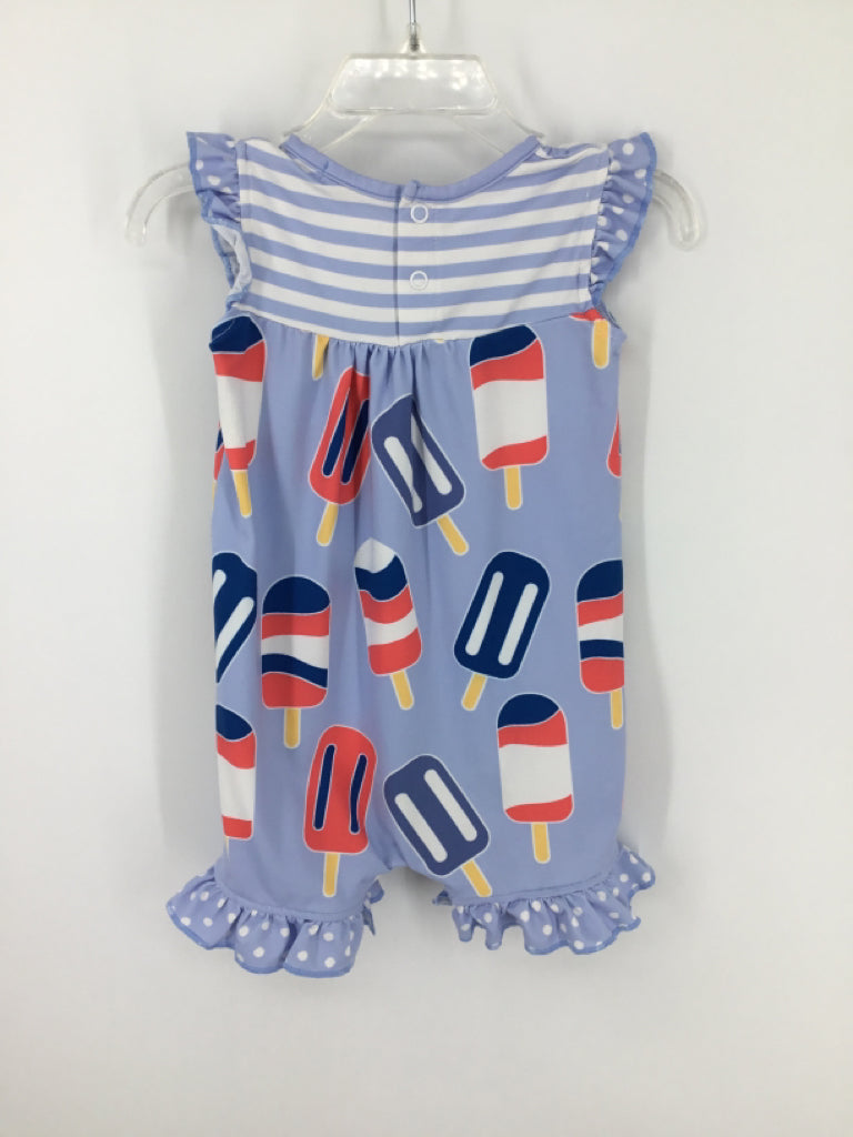 Little Millie Child Size 3 Months Blue Stars & Stripes Outfit