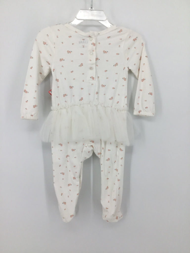 Laughing Llama Child Size 9 Months White Outfit - girls