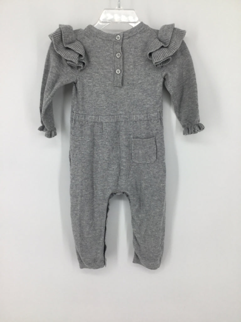 Janie and Jack Child Size 6-12 Months Gray Outfit - girls