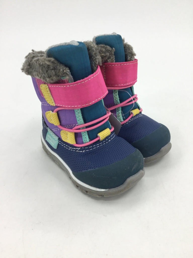 See Kai Run Child Size 4 Toddler Multi-Color Rain/Snow Boots
