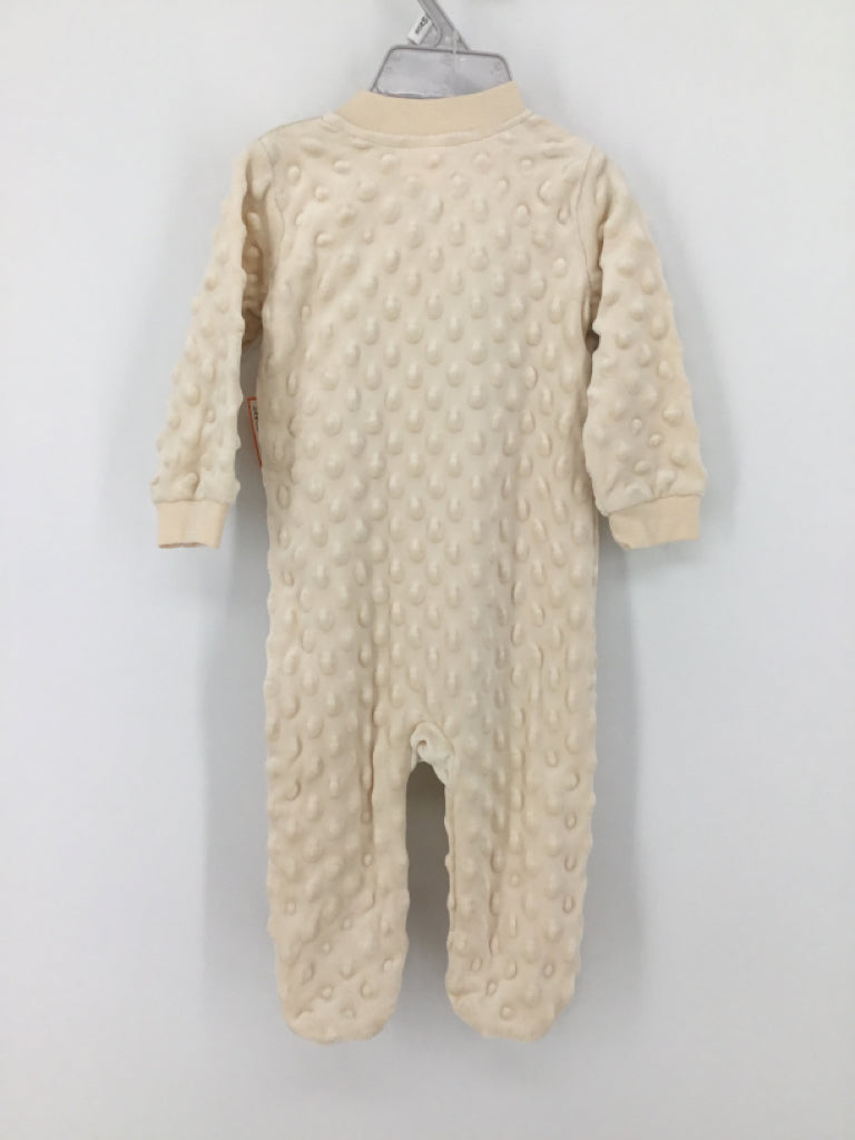 Kyle & Deena Child Size 0-3 Months Cream Embroidered Outfit - boys